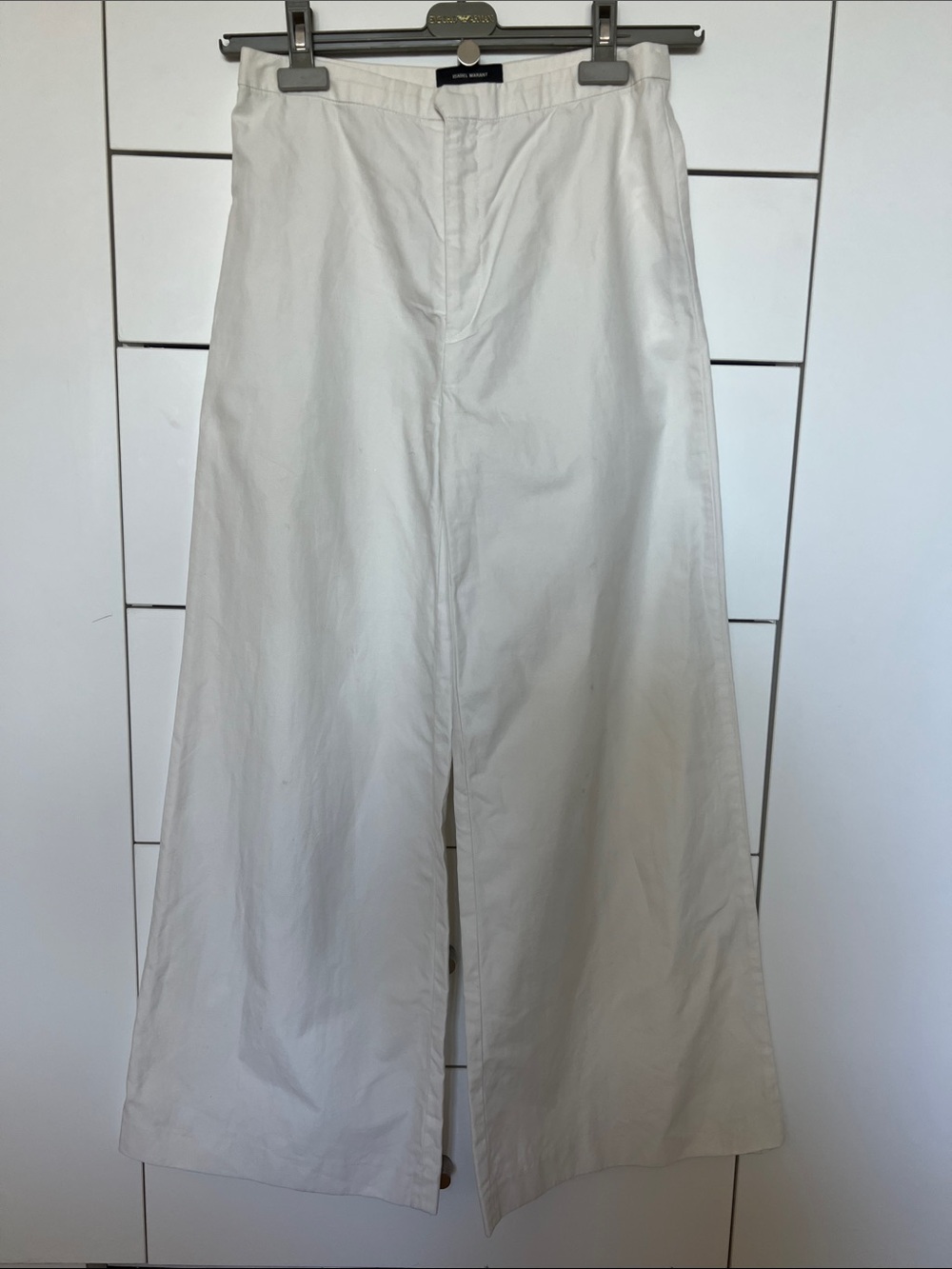 Wide Leg Women’s Pants in White - Minimal Design
